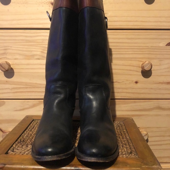 Frye “Melissa” Two-Toned Riding Boots - Picture 3 of 5